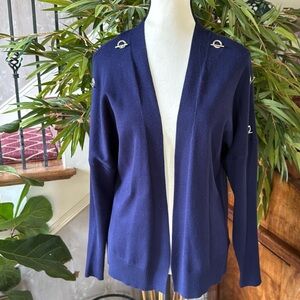 VILA MILANO women’s dark navy blue cardigan excellent condition large